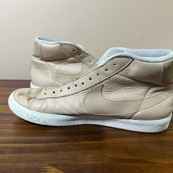 Nike Blazer Mid Premium Linen Summit White shoes - Size 9.5 - Picture 6 of 8